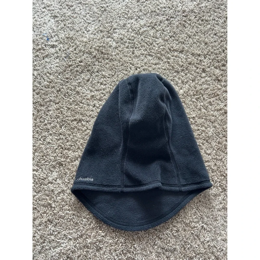 Columbia Kids Black Fleece Balaclava‎ Youth One Size Hooded Neck Warmer Mask
